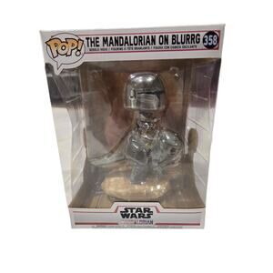 Funko Pop! Deluxe: Star Wars - The Mandalorian on Blurrg #358 Bobble Head